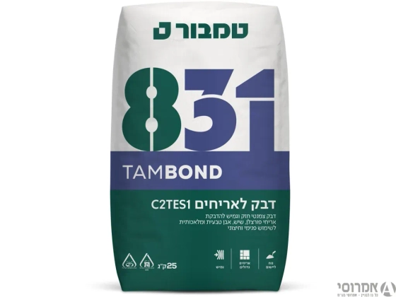 דבק קרמיקה לאריחים 831 (שק 25 ק"ג ) C2TES1-שאל על מבצע למשטח