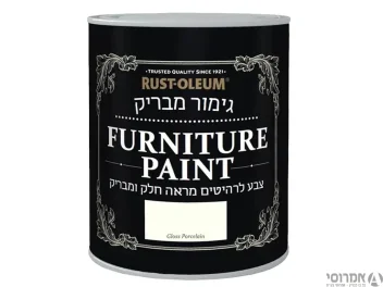 צבע לרהיטים [שאבי שיק] מבריק [0.75 ליטר] 16038 PORCELAIN - אלרם