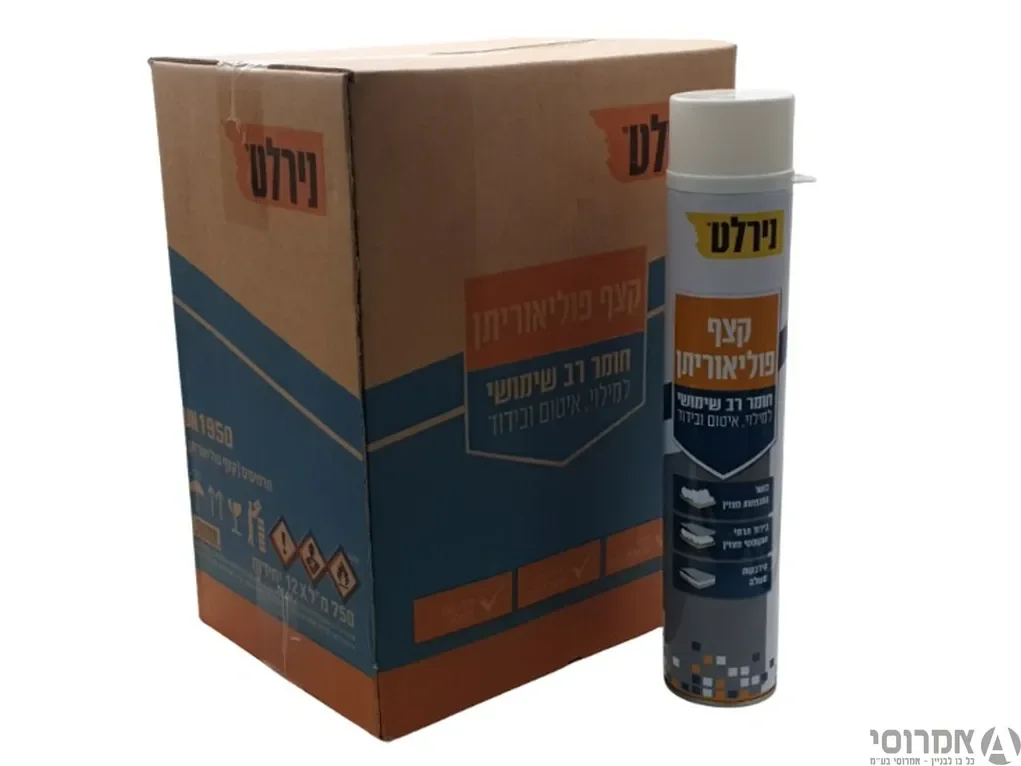 פוליאוריטן מוקצף ספריי + קשיות- [קרטון 12 יחידות]