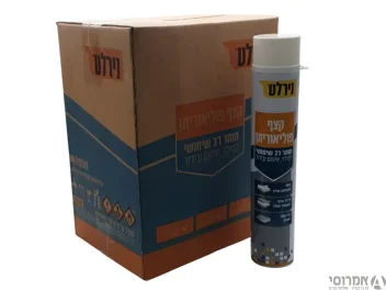 פוליאוריטן מוקצף ספריי + קשיות- [קרטון 12 יחידות]