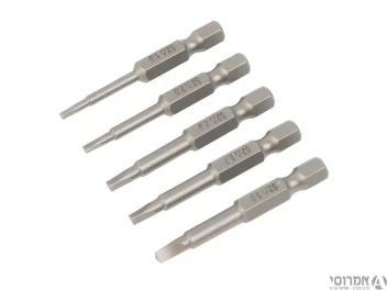 סט ביטים 50*1/4" ראש משולש בקופסא [5 יח'] 021150 SIGNET