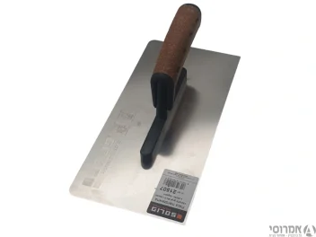 מלץ נירוסטה סטוקו פינות עגולות ידית שעם 130/270 SOLID מק"ט 21507