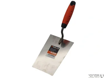 כף בניה טרפזית נירוסטה ידית גומי Solid 90/120x180mm מק"ט 6124