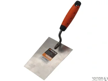 כף בניה טרפזית נירוסטה ידית גומי Solid 85/115x160mm מק"ט 6123