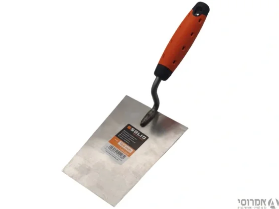 כף בניה טרפזית נירוסטה ידית גומי Solid 85/115x160mm מק"ט 6123