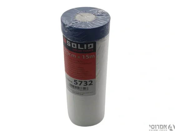 ניילון לחיפוי משטחים+פס הדבקה חזק Solid 270cm/15m מק"ט 5732
