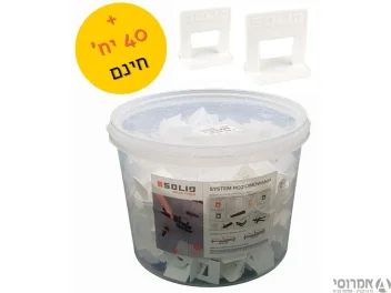ספייסר חכם לריצוף 40+400 י'ח - דלי Solid 1,5mm מק"ט 6466