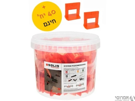 ספייסר חכם לריצוף 40+400 י'ח - דלי Solid 1mm מק"ט 6465