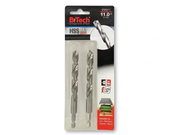 מקדח לאימפקט זוג B.Tech HSS SUM2 "1/4 מידה 11.0 מק"ט 0509311