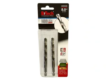 מקדח לאימפקט זוג B.Tech HSS SUM2 "1/4 מידה 8.0 מק"ט 0509308