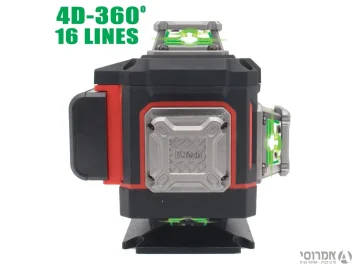 לייזר ירוק 16 קווים 4D-L מסך מגע+אביזר+חצובה B.Tech מק"ט  0506006
