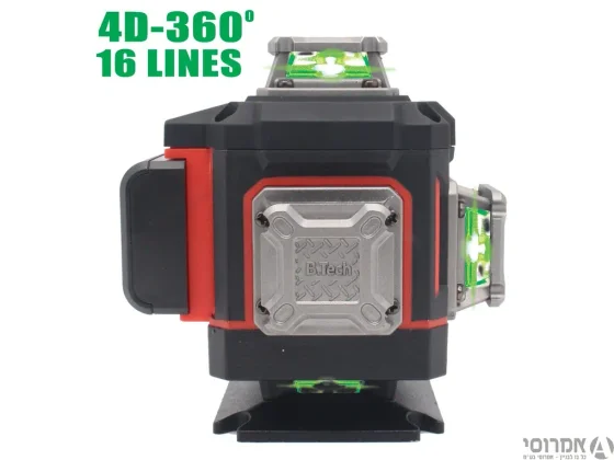 לייזר ירוק 16 קווים 4D-L מסך מגע+אביזר+חצובה B.Tech מק"ט  0506006