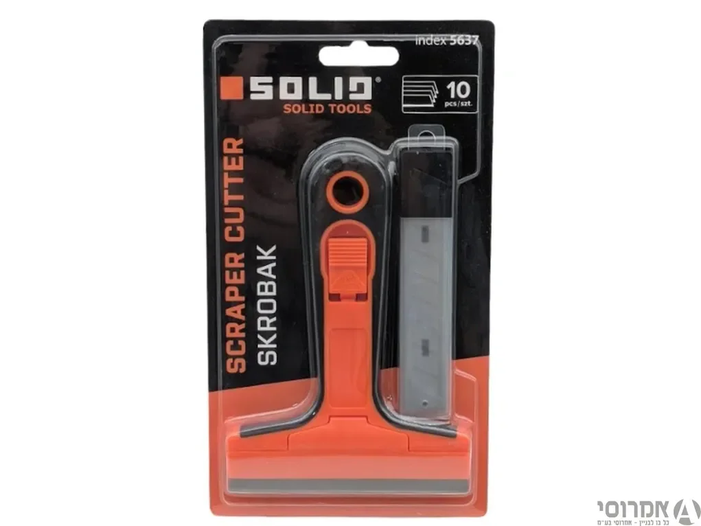 מגרדת רחבה + 10 להבים SOLID מק"ט 5637