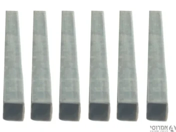 6 חתיכות של 1 מטר - עובי 1.5 פרופיל 25X25