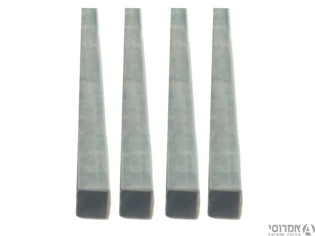 4 חתיכות של 1.5 מטר - עובי 2 פרופיל 25X25