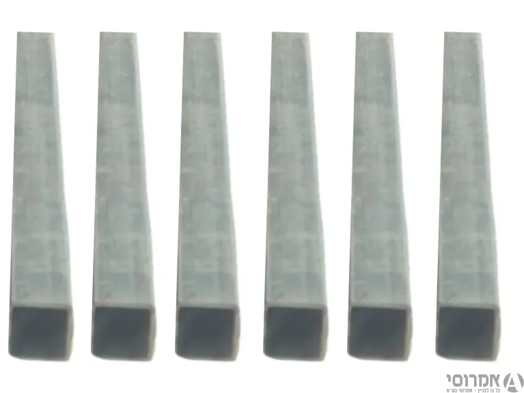 6 חתיכות של 1 מטר - עובי 2 פרופיל 25X25