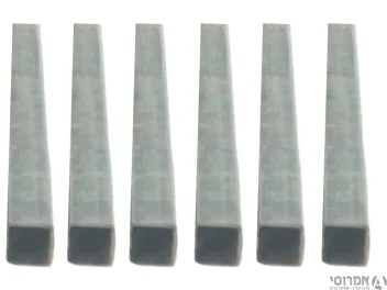 6 חתיכות של 1 מטר - עובי 2 פרופיל 25X25