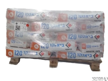 מארז חצי משטח [42 יחידות] טיח ביאנקו-PL 120 לבן תרמוקיר [25 ק"ג]