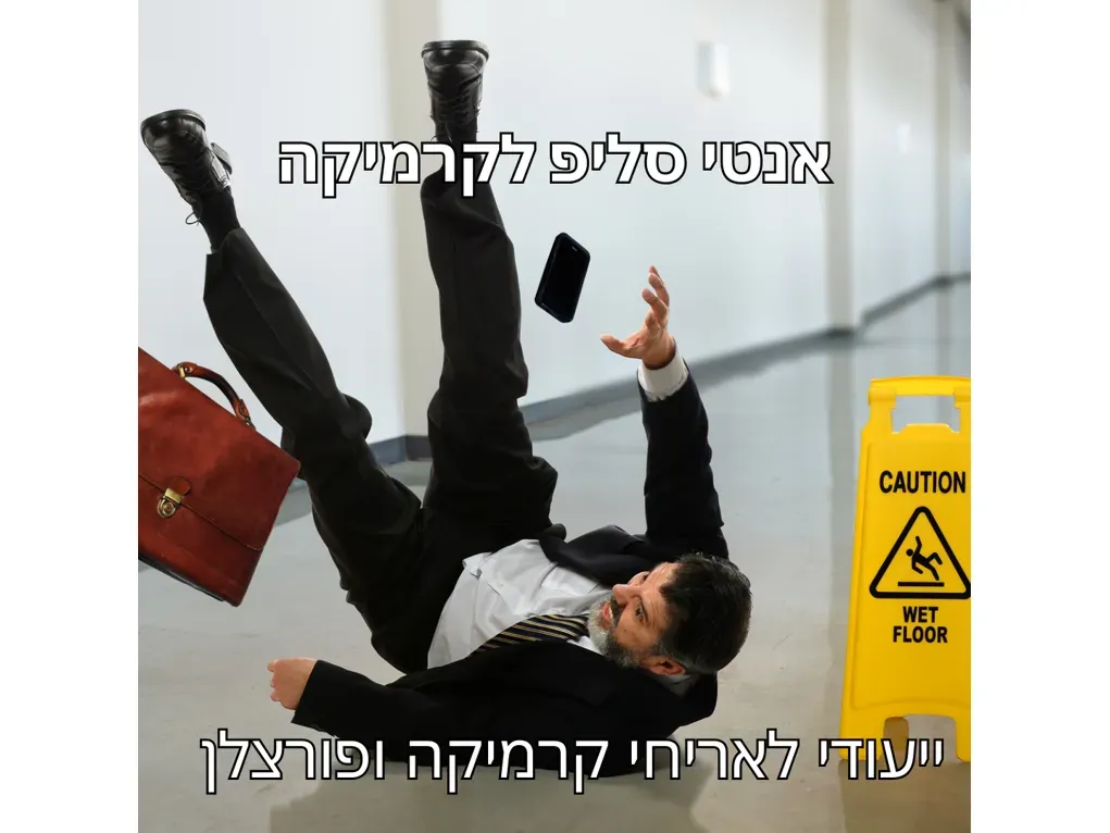 אנטי סליפ NTSI נוזל למניעת החלקה על אריחים מסוג קרמיקה ופורצלן (ליטר) יש לקרוא הוראות לפני שמוש