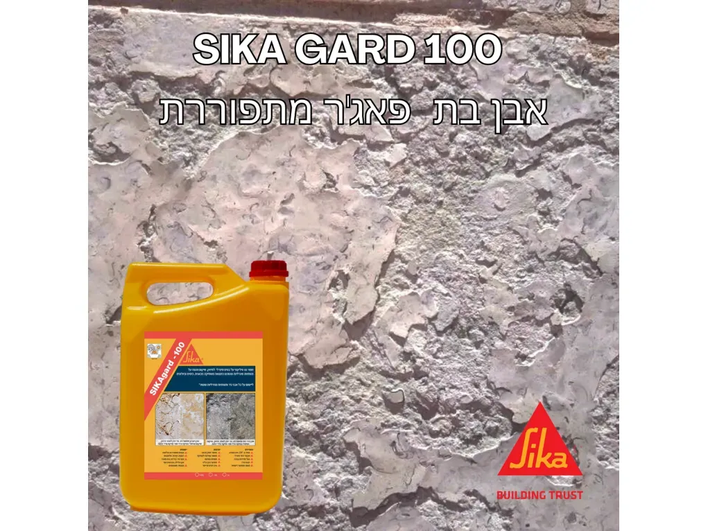 סיקה גארד 100 לשיקום אבן מבית NTSI [פח 18 ליטר] 3