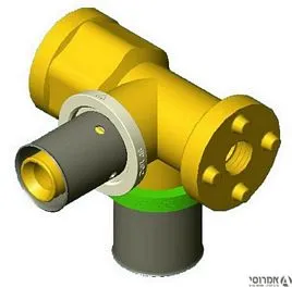תושבת 90 מעבר לחיצה  16*1/2*20 - שמאל