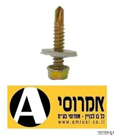 בורג איסכורית קוטר 1/4 אורך ''1/4 1 קודח+אטם [100 יחידות]