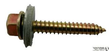 בורג איסכורית קוטר 1/4 אורך ''1/2 2 לא קודח+אטם [100 יחידות]