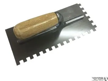 מלץ ידית עץ משונן -10 מ"מ שיניים