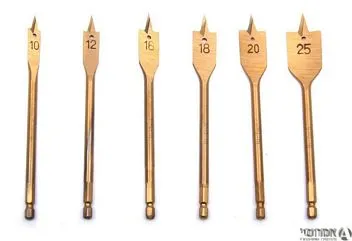 מקדח עץ שטוח טיטניום 10-25 מ"מ [סט 6 ]