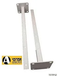 מוט כביסה פלטה ישר לקיר- זוג