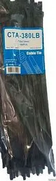 אזיקון פלסטיק 7.6*380 שחור [100 יחידות]