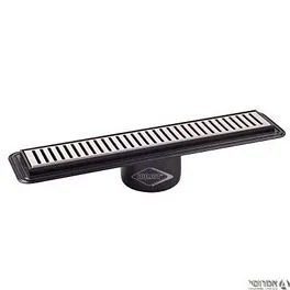 תעלת ניקוז AQUA SLIM 330 נירוסטה פסים למקלחת [סט] חוליות