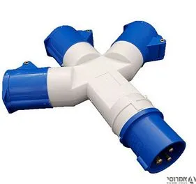 מפצל כניסה תקע 16*3 יציאה 3 שקע סיקון
