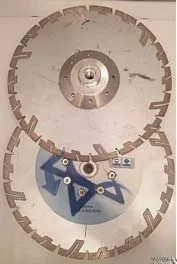 דיסק "9 כריש לבטון ושיש גרניט עם פלאנץ'- אלונה