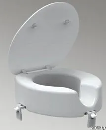 מושב הגבהה לאסלת נכים לבן