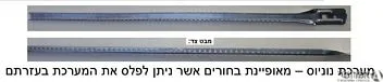 מתלה מחורר לכיוונון עליון