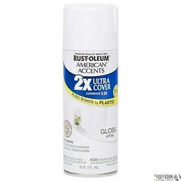 ספריי צבע לבן מבריק עברית  GLOSS WHITE 304010 אלרם