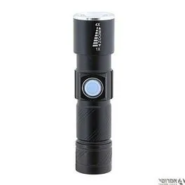 פנס יד USB נטען 3W + זום FOX EYE