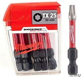 ביט כוכב טורקס 50 מ"מ SHOCKWAVE TX 25 מארז 10 יח' מילווקי