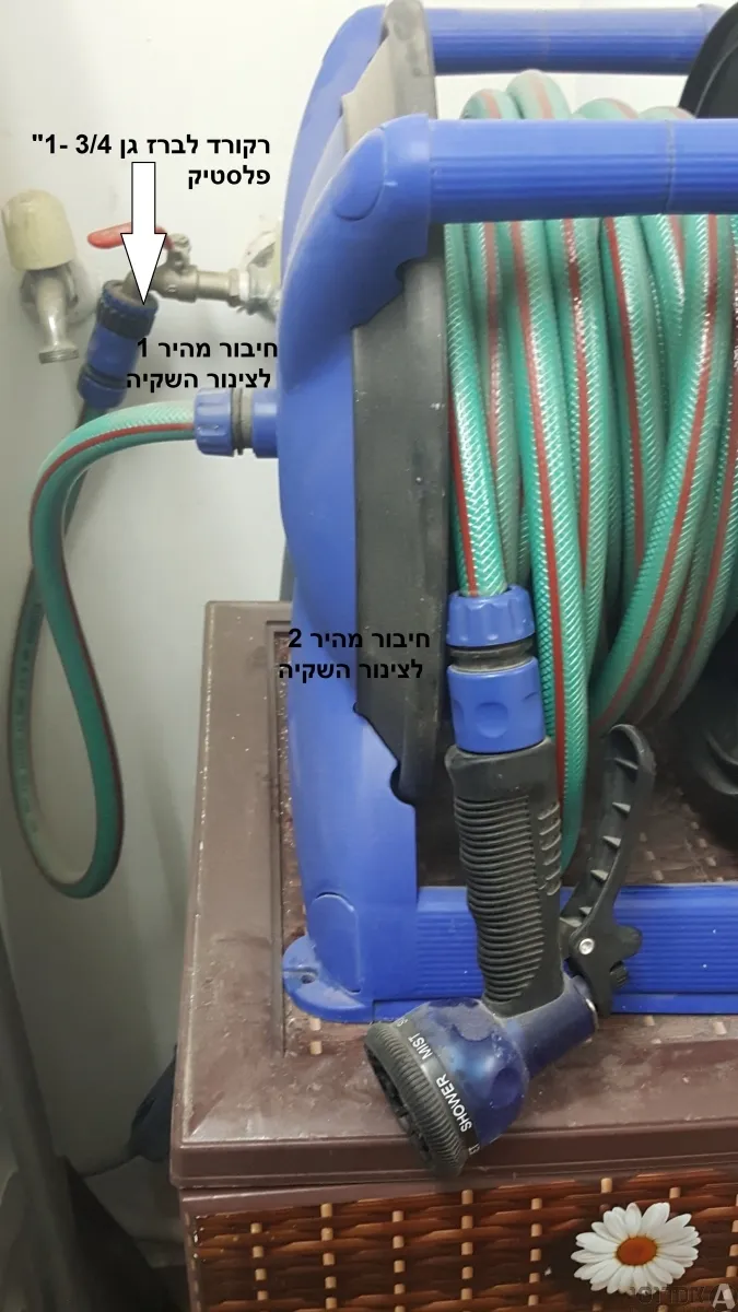 רקורד לברז גן 3/4 -1" פלסטיק