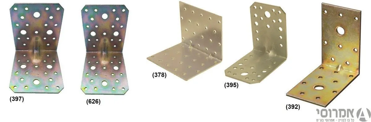 זווית פרגולה 40X40X50 2.5 מוזהב (358)