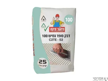 דבק קרמיקה סופר גמיש 100 - כרמית מיסטר פיקס
