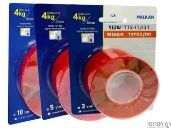 סרט דבק דו צדדי שקוף חזק במיוחד