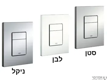 לחצן למיכל סמוי מרובע דגם 38732 - גרואה