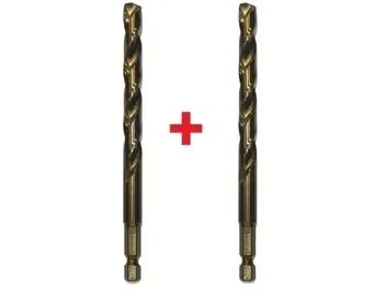 מקדח אימפקט זוג 1/4" קובלט M35 B.Tech