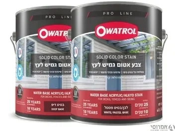 צבע אטום גמיש לעץ OWATROL - סאן דק
