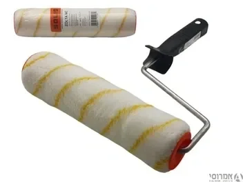 רולר מקצועי פס צהוב פוליאקריליק Solid