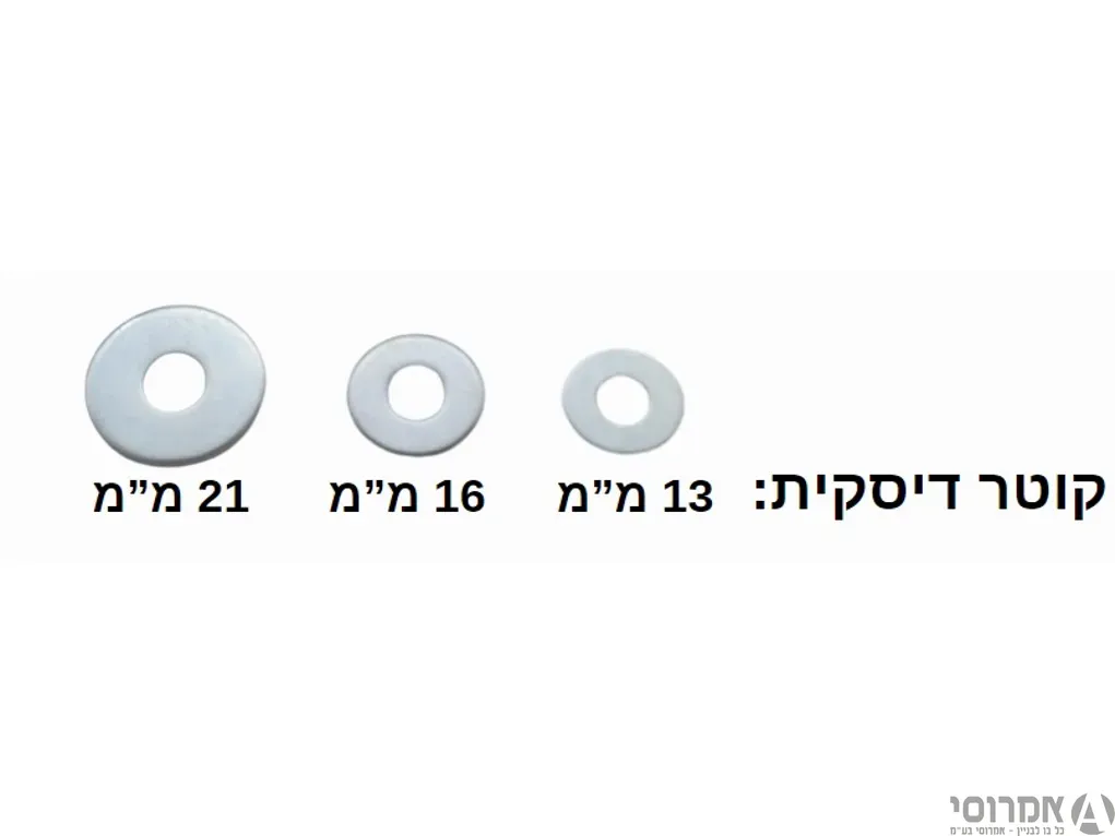 דיסקיות 2*3/16*16 מגולוון [100 יחידות]
