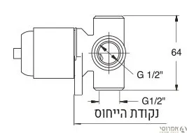 גוף 3 דרך מתאים לפולו/מקס/קליר/גלבוע 203582 חמת 2