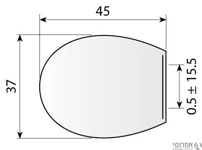 מכסה אסלה גלילן לבן 50652101 - פלסאון 2